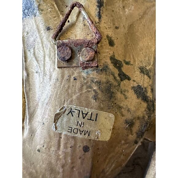 Vintage Wall Decor Golden Flowers made in Italy hanging art country bouquet 14” - Picture 6 of 14